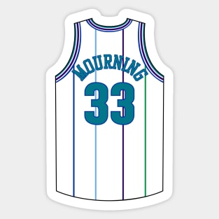 Alonzo Mourning Charlotte Jersey Qiangy Sticker